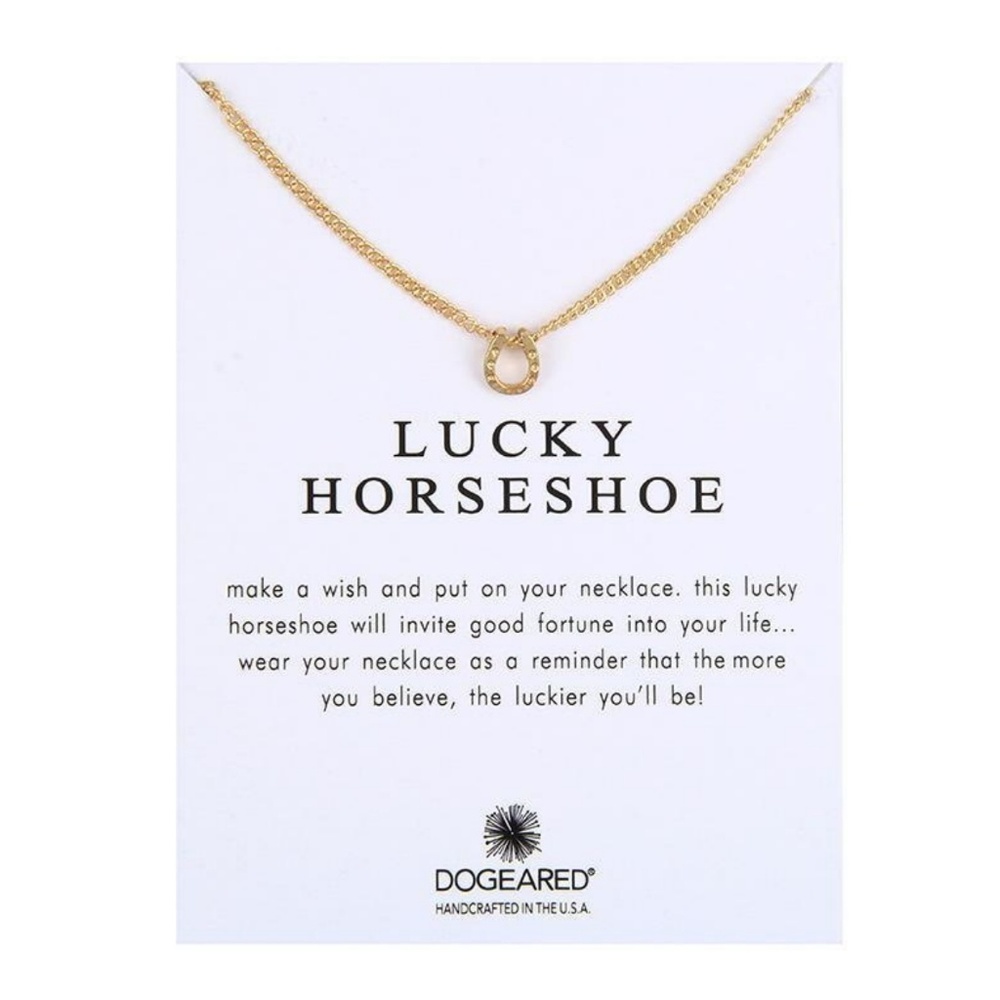 Horseshoe Gold Pendant Necklace